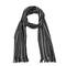Glitzhome® 70" Men's Black & White Striped Scarf with Tassels